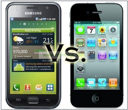 蘋(píng)果三星對(duì)比