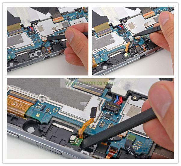 拆前置、后置攝像頭及閃光燈