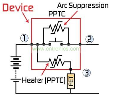 圖2：最新代MHP-SA器件整合了一個(gè)第三端子，用于外部激活