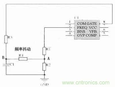 對(duì)于采用單顆鏡像電阻設(shè)定頻率，比如IR1150