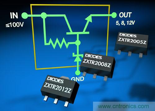  Diodes全新集成高壓穩(wěn)壓器晶體管，顯著提升功率密度和減少器件數(shù)量
