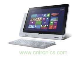 Acer變形筆記本產(chǎn)品，為利用OGS觸屏技術強化產(chǎn)品的薄化設計