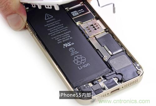 土豪金iPhone 5S拆解：內(nèi)部結(jié)構(gòu)升級(jí)，維修難度增加