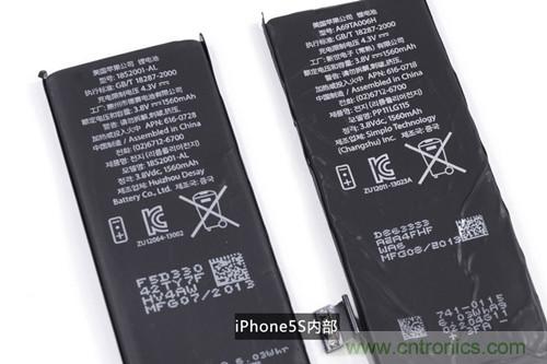 土豪金iPhone 5S拆解：內(nèi)部結(jié)構(gòu)升級(jí)，維修難度增加