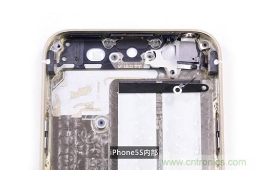 土豪金iPhone 5S拆解：內(nèi)部結(jié)構(gòu)升級(jí)，維修難度增加