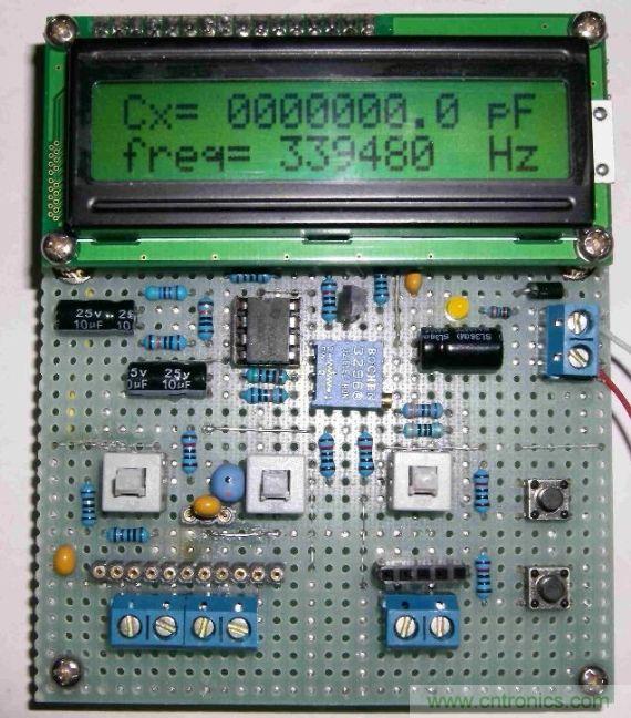 DIY集電容、電感和頻率為一體的測(cè)量?jī)x器