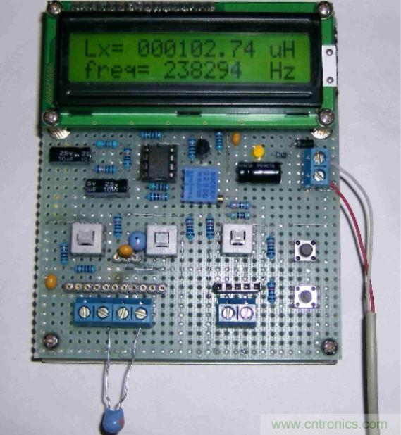 DIY集電容、電感和頻率為一體的測(cè)量?jī)x器