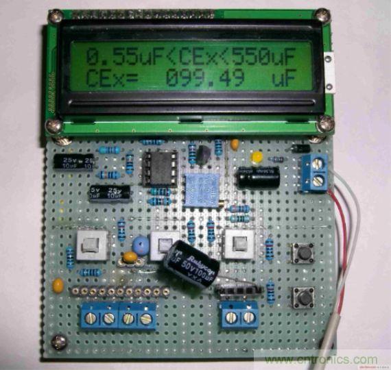 DIY集電容、電感和頻率為一體的測(cè)量?jī)x器