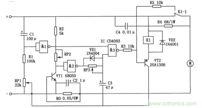 大功率電動機過流保護(hù)電路圖