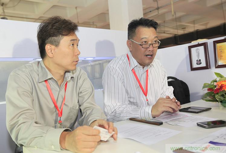 左二，Keystone亞太設計與制造總監(jiān)Steven Chua