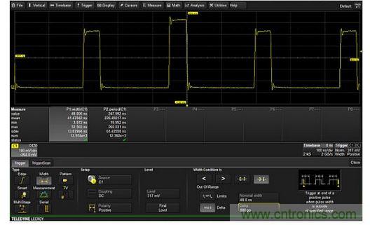 只對脈沖寬度超過48&plusmn;0.8ns范圍的脈沖觸發(fā)的排它型觸發(fā)器。