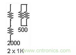 兩個(gè)電阻，兩種組合。這個(gè)很簡(jiǎn)單。