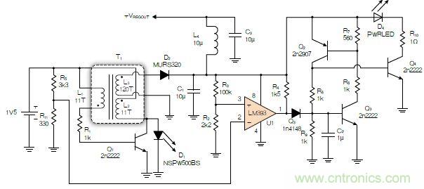 神級反激式開關(guān)電源，在1.1V電壓下點亮了HBLED燈！