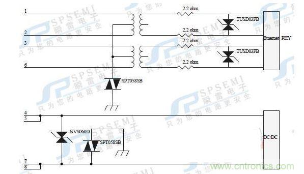 10M/100M：45，78腳供電
