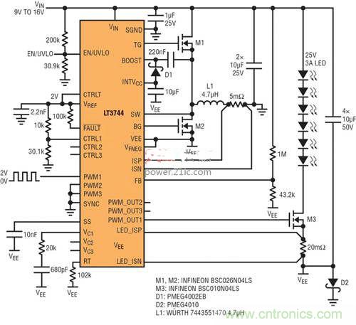 限制功率損耗？把同步降壓LED驅動器當成升壓轉換器行不行？