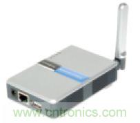 圖1：Linksys WPS54G打印服務器。