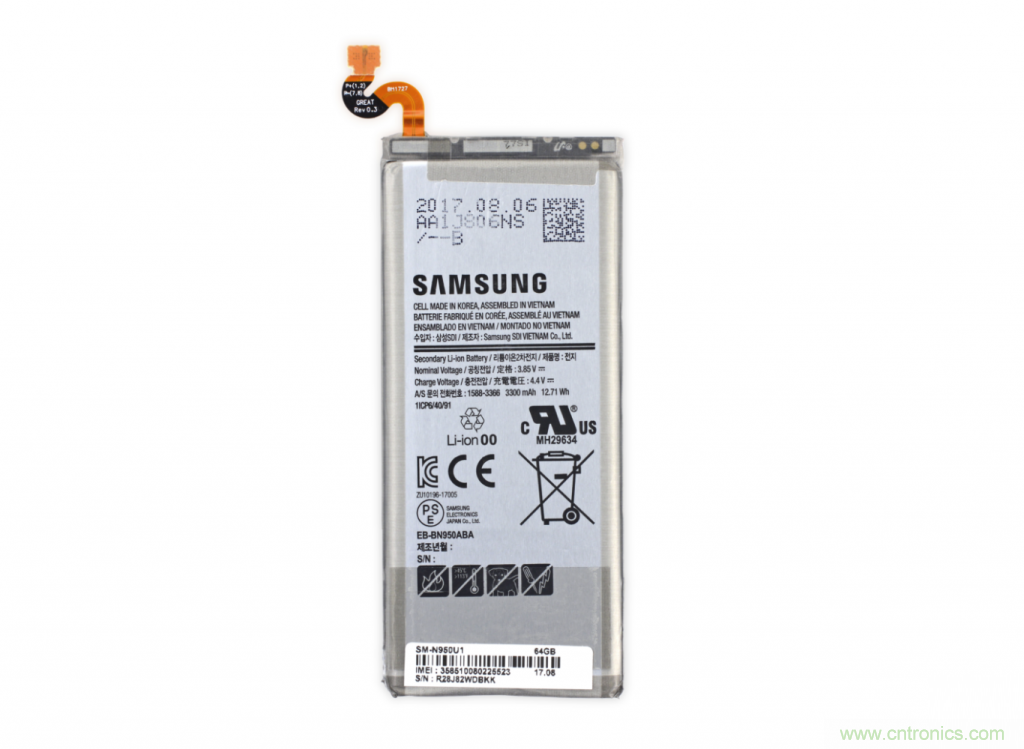 三星Note 8拆解，模塊化+分離式設(shè)計成趨勢？