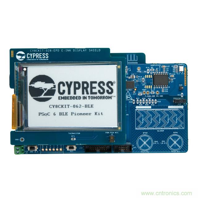 Cypress Semiconductor PSoC 6 BLE Pioneer 套件現(xiàn)已入庫 Digi-Key；客戶預(yù)訂訂單陸續(xù)發(fā)貨中
