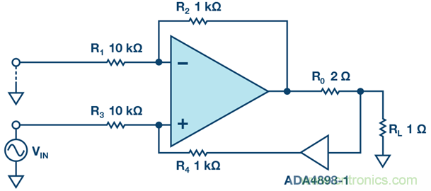 高精度、快速建立的大電流源