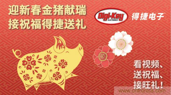 Digi-Key 衷心祝愿大家新年財(cái)源滾滾、事業(yè)興旺、闔家幸福！