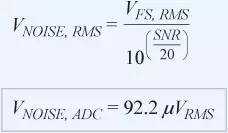 信號鏈中放大器噪聲對總噪聲有多少貢獻？