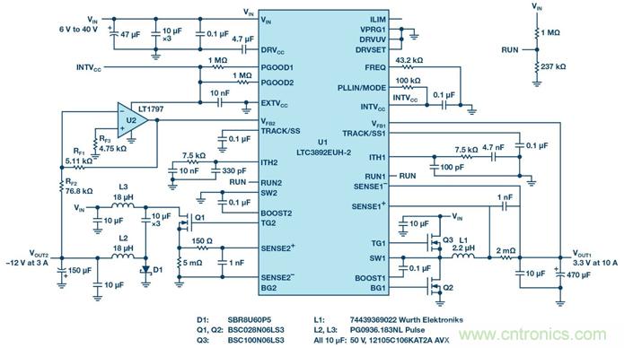如何采用降壓型控制器產(chǎn)生負(fù)電壓？?