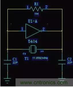 MCU振蕩電路晶體旁的22pF電容是干什么的？附圖分析