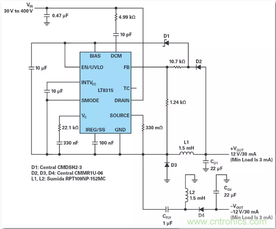 這是真的嗎？采用單IC也能構建緊湊、高效的雙極性穩(wěn)壓器？
