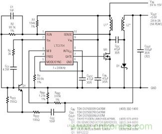 具有負反饋引腳和用于負輸出電源的高性能、單端控制器IC