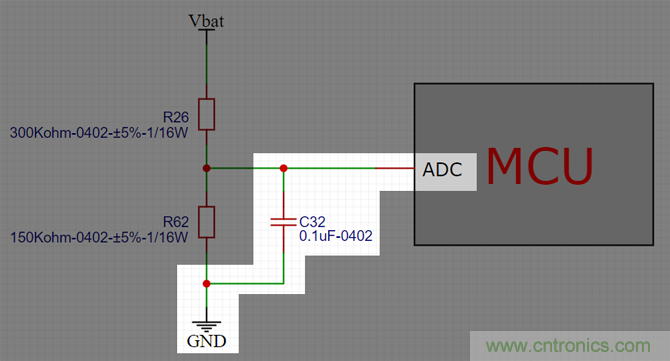 電池電壓偵測電路&ldquo;踩坑&rdquo;：分壓電阻的精度竟然是5%，不是1%