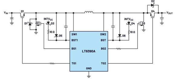 如何使用GaNFET設(shè)計四開關(guān)降壓－升壓DC－DC轉(zhuǎn)換器？