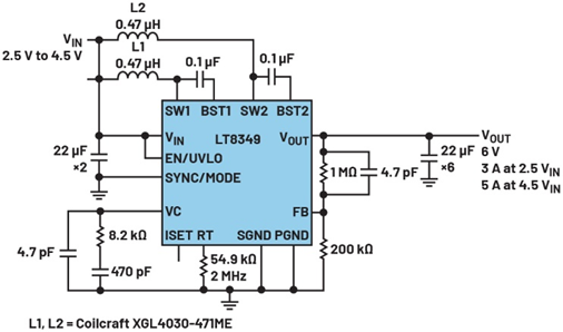 單芯片干翻傳統(tǒng)方案！兩相升壓轉(zhuǎn)換器如何將低壓大功率密度拉滿？