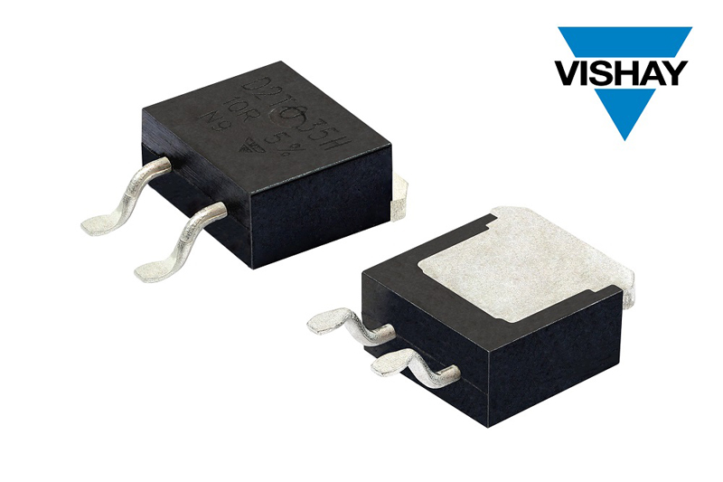 Vishay推出采用TO-263封裝新款SMD厚膜功率電阻增強瞬態(tài)脈沖保護(hù)能力