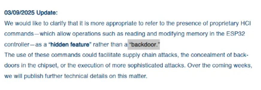 樂鑫ESP32系列芯片被曝存在“后門”？官方緊急回應(yīng)