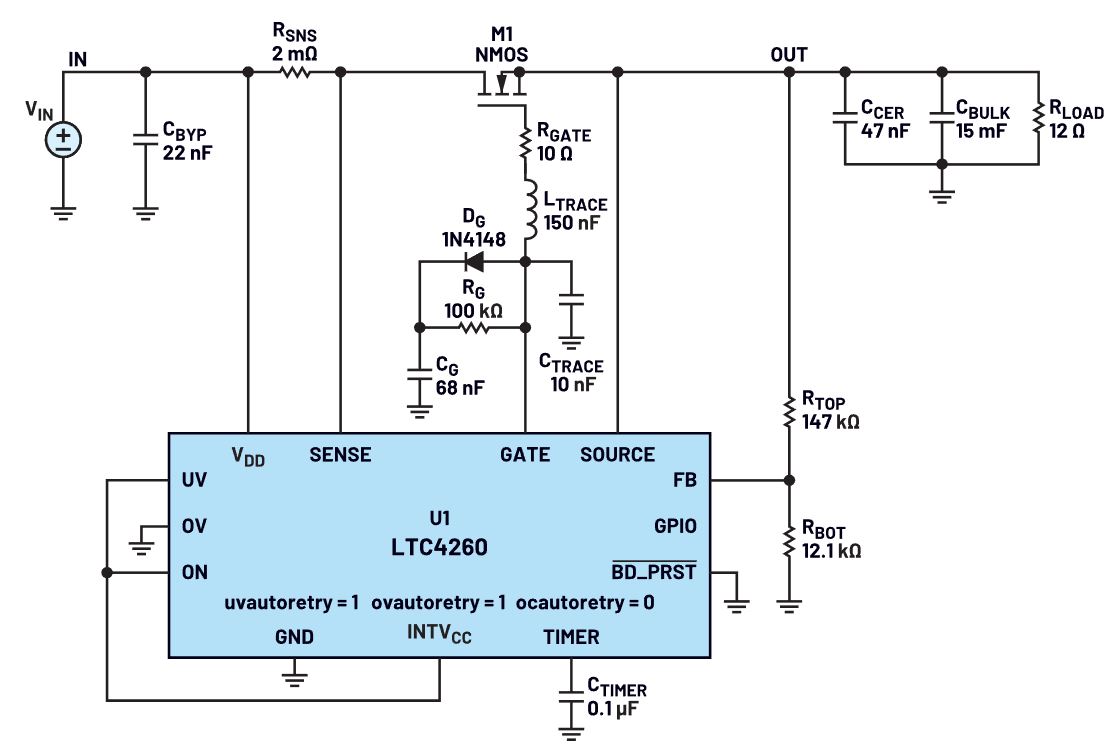 我的熱插拔控制器電路為何會振蕩？